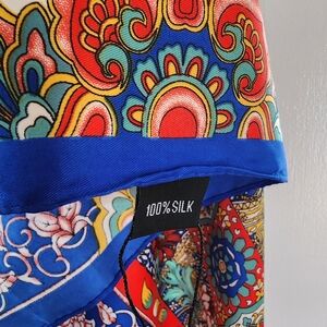 Source Unknown Multicolor Silk Scarf